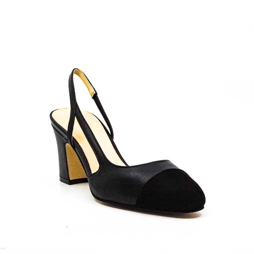 Ivanka Trump Liah Black Leather Block Heel NWOT